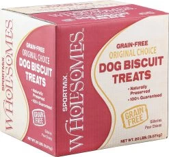 SPORTMiX Wholesomes Grain-Free Large Golden Biscuit Dog Treats, 20-lb