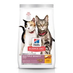 Hill's Science Diet Adult Multiple Benefit Chicken Recipe Dry Cat Food, 7-lb