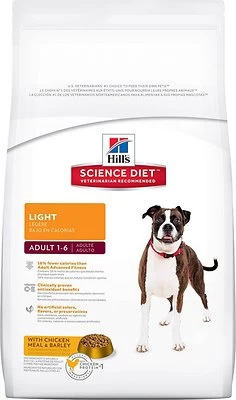 Hill's Science Diet Adult Light Dry Dog Food, 5-lb