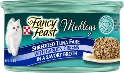 Fancy Feast Medleys Shredded Tuna Fare Canned Cat Food, 3-oz, Case Of 24 (**)