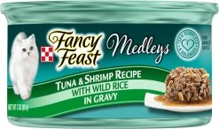 Fancy Feast Medleys Tastemakers Tuna & Shrimp Recipe Canned Cat Food, 3-oz, Case Of 24 (**)