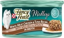 Fancy Feast Medleys Tastemakers White Meat Chicken & Tuna Recipe Canned Cat Food, 3-oz, Case Of 24 (**)