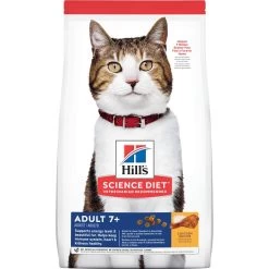 Hill's Science Diet Adult 7+ Chicken Recipe Dry Cat Food, 4-lb