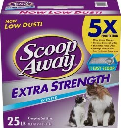 Scoop Away Extra Strength Scented Cat Litter, 25-lb Box