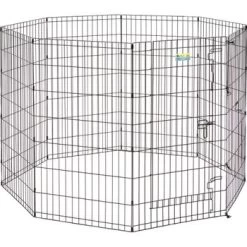 MidWest ConTour Exercise Pen With Door For Dogs, Black, 36-in