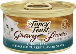 Fancy Feast Gravy Lovers Turkey Feast In Roasted Turkey Flavor Gravy Canned Cat Food, 3-oz