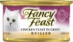 Fancy Feast Grilled Chicken Feast In Gravy Canned Cat Food, 3-oz