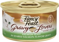 Fancy Feast Gravy Lovers Salmon Feast In Seared Salmon Flavor Gravy Canned Cat Food, 3-oz