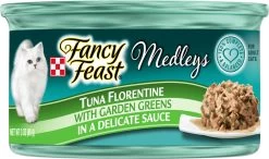 Fancy Feast Medleys Tuna Florentine Canned Cat Food, 3-oz