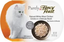 Purely Fancy Feast White Meat Chicken Tray Cat Food, 2-oz