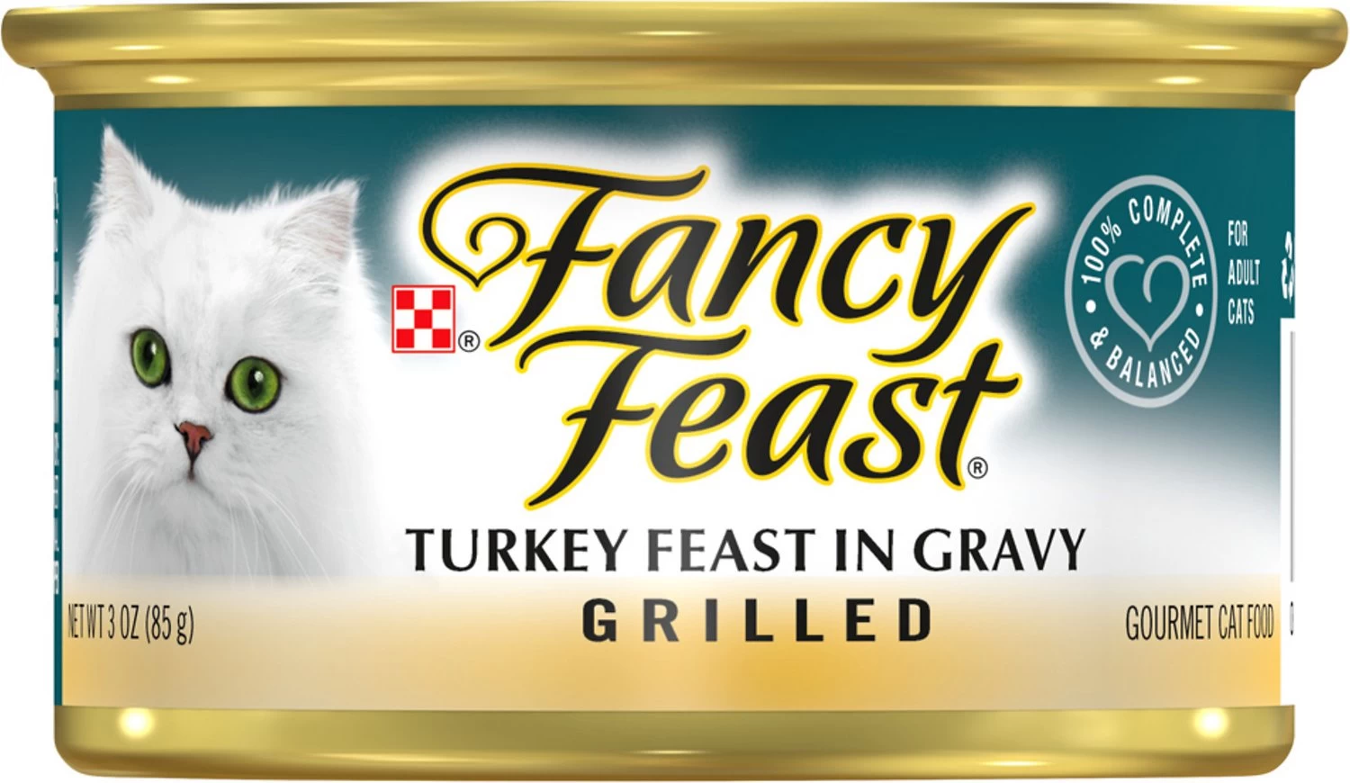 Fancy Feast Grilled Turkey Feast In Gravy Canned Cat Food, 3-oz
