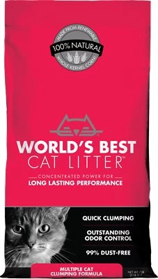 World's Best Cat Litter Multiple Cat Clumping Cat Litter, 7-lb