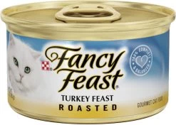 Fancy Feast Roasted Turkey Feast Canned Cat Food, 3-oz