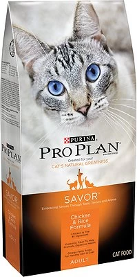 Purina Pro Plan Savor Adult Chicken & Rice Formula Dry Cat Food, 3.5-lb