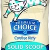 Premium Choice Carefree Kitty Unscented Solid Scoop Cat Litter, 25-lb