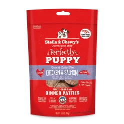 Stella & Chewy's Perfectly Puppy Chicken & Salmon Dinner Patties Freeze-Dried Raw Dog Food, 396-g