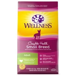 Wellness Complete Health Small Breed Adult Turkey & Oatmeal Dry Dog Food, 4-lb
