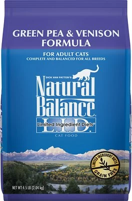 Natural Balance Limited Ingredient Reserve Green Pea & Venison Recipe Grain-Free Dry Cat Food, 4.5-lb (**)