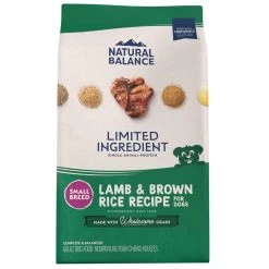 Natural Balance Limited Ingredient Lamb & Brown Rice Recipe Small Breed Dry Dog Food, 4.5-lb (**)