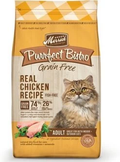 Merrick Purrfect Bistro Grain-Free Real Chicken Recipe Adult Dry Cat Food, 4-lb (**)