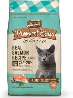 Merrick Purrfect Bistro Grain-Free Real Salmon Recipe Adult Dry Cat Food, 4-lb
