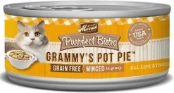 Merrick Purrfect Bistro Grain-Free Grammy's Pot Pie Minced In Gravy Canned Cat Food, 3-oz, Case Of 24 (**)