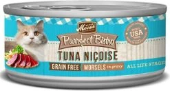 Merrick Purrfect Bistro Grain-Free Tuna Nicoise Morsels In Gravy Canned Cat Food, 3-oz, Case Of 24 (**)