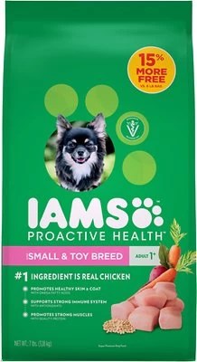 Iams ProActive Health Adult Small & Toy Breed Dry Dog Food, 7-lb