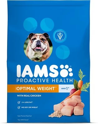 Iams ProActive Health Adult Optimal Weight Dry Dog Food, 7-lb
