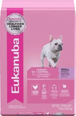 Eukanuba Small Breed Adult Weight Control Dry Dog Food, 15-lb