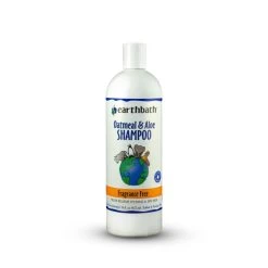 Earthbath Oatmeal & Aloe Shampoo For Dogs & Cats, Fragrance Free, 16-oz