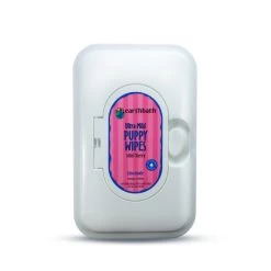 Earthbath Ultra-Mild Puppy Wipes, Wild Cherry, 100 Count