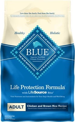 Blue Buffalo Life Protection Formula Adult Chicken & Brown Rice Recipe Dry Dog Food, 6-lb