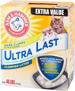 Arm & Hammer Litter Ultra Last Clumping Litter, 40-lb Box