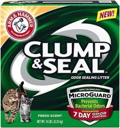Arm & Hammer Litter Clump & Seal MicroGuard Fresh Scent Cat Litter, 14-lb Box