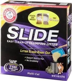 Arm & Hammer Litter Multi Cat Slide Easy Clean-Up Clumping Cat Litter, 14-lb