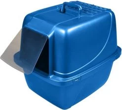 Van Ness Enclosed Cat Litter Pan, X-Large Blue