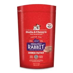 Stella & Chewy's Absolutely Rabbit 8z Dinner Patties Raw Frozen Dog Food, 6-lb