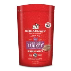 Stella & Chewy's Tantalizing Turkey Dinner Patties Raw Frozen Dog Food, 6-lb