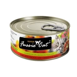 Fussie Cat Premium Tuna With Chicken Liver Formula In Aspic Grain-Free Canned Cat Food, 2.8-oz, Case Of 24 (**)