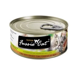 Fussie Cat Premium Tuna With Smoked Tuna Formula In Aspic Grain-Free Canned Cat Food, 2.82-oz, Case Of 24 (**)