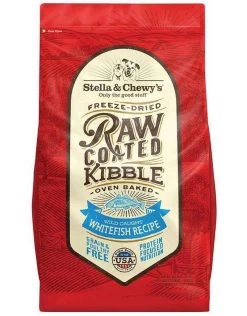 Stella & Chewy's Raw Coated Kibble Whitefish Recipe Grain-Free Dog Food, 3.5-lb