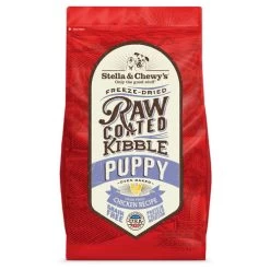 Stella & Chewy's Raw Coated Kibble Puppy Chicken Recipe Grain-Free Dry Dog Food, 3.5-lb