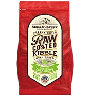 Stella & Chewy's Raw Coated Kibble Duck Recipe Grain-Free Dry Dog Food, 3.5-lb
