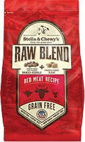 Stella & Chewy's Raw Blend Red Meat Recipe Freeze-Dried Raw & Dry Dog Food, 3.5-lb