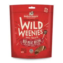 Stella & Chewy's Wild Weenies Red Meat Recipe Freeze-Dried Dog Treats, 3.25-oz