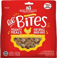 Stella & Chewy's Lil' Bites Chicken Little Freeze Dried Dog Food, 7-oz