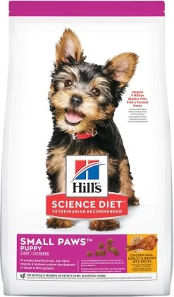 Hill's Science Diet Puppy Small Paws Chicken Meal, Barley & Brown Rice Dry Dog Food, 15.5-lb