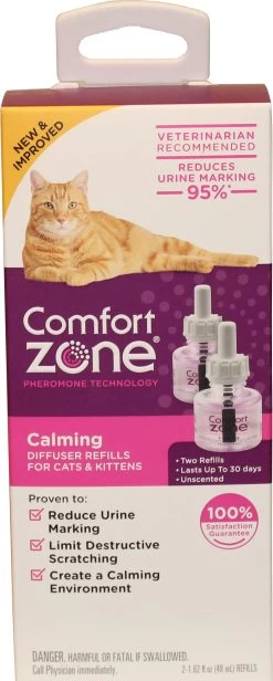 Comfort Zone Calming Diffuser Refills For Cats, 2-pk