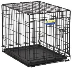 MidWest Crate Contour Single Door Dog Crate, 24-in